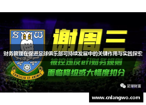 财务管理在促进足球俱乐部可持续发展中的关键作用与实践探索